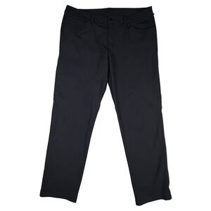 Lululemon‎ Commission Slim-Fit Golf Pants Mens 36 Black Warpstreme Chino